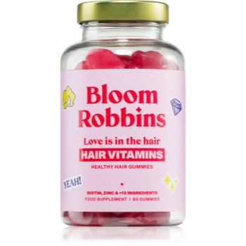 Bloom Robbins LOVE is in the HAIR Healthy hair gummies capsule moi masticabile pentru păr - imagine 2